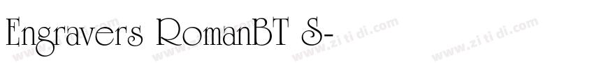 Engravers RomanBT S字体转换